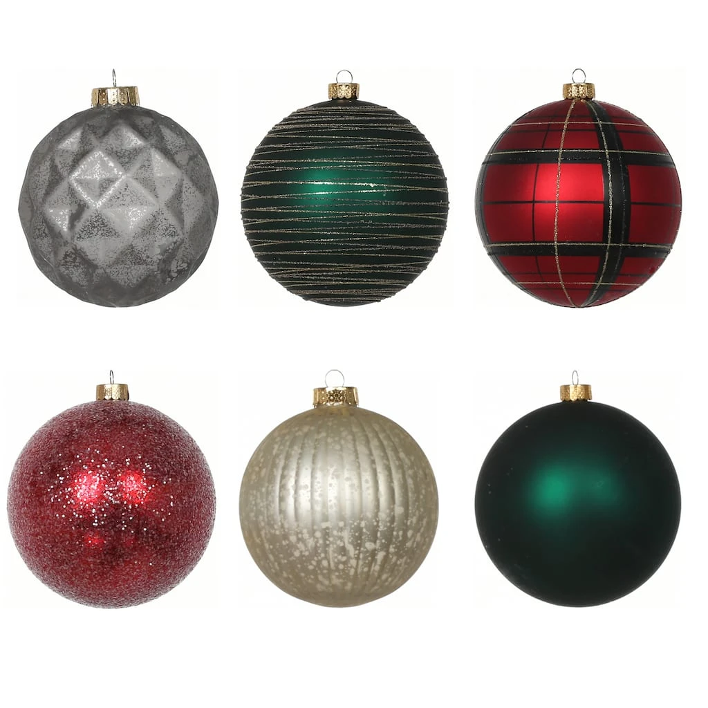 Wholesale ๐งจ Assorted 6ct. 4.5" Farmhouse Ball Ornament Set by Ashland® โ 5 Wholesale ๐งจ Assorted 6ct. 4.5" Farmhouse Ball Ornament Set by Ashland® โ - Image 3
