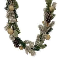 Budget 🎉 6ft. Gold Ornament Pine & Laurel Leaf Garland by Ashland® 🥰