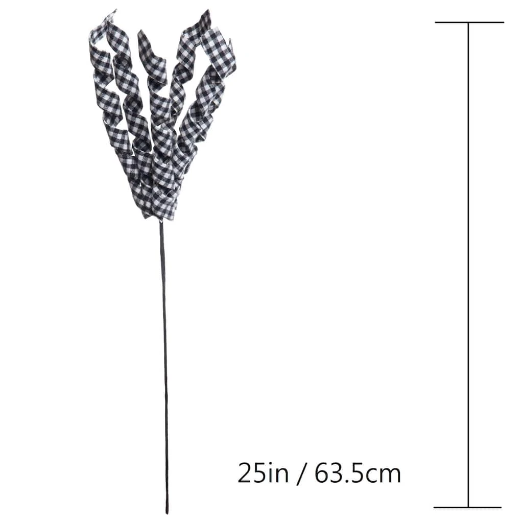 Deals ✨ Black & White Plaid Spiral Stem by Ashland® ⭐ 5 Deals ✨ Black & White Plaid Spiral Stem by Ashland® ⭐ - Image 3