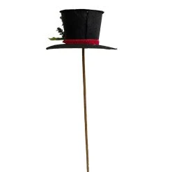 Best Sale 🌟 Black Hat with Red Poinsettia Stem by Ashland® 💯 -Ashlandty Shop 10673923 2