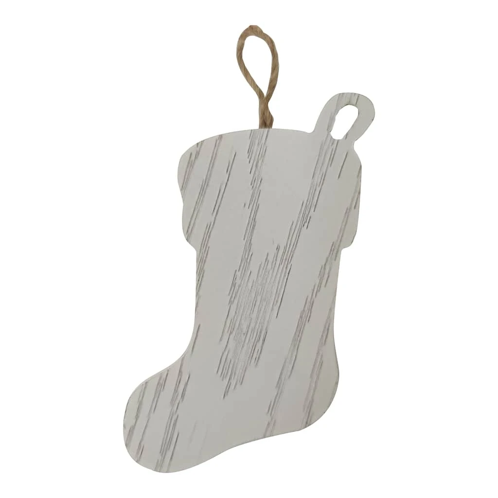 Outlet π 5" White Stocking Ornament by Michaels π 3 Outlet π 5" White Stocking Ornament by Michaels π
