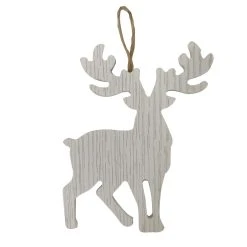 Promo ⭐ 5" White Deer Ornament by Michaels ✔️
