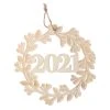 New ❤️ 5" DIY Unfinished Wood 2021 Wreath Ornament by Michaels 👍 -Ashlandty Shop 10674414 1
