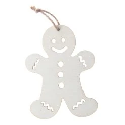Cheapest 💯 4" DIY Unfinished Wood Gingerbread Ornament by Michaels 🎁