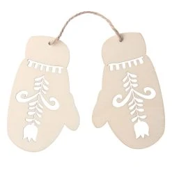 Brand new 🌟 4" DIY Unfinished Wood Mittens Ornament by Michaels ⭐