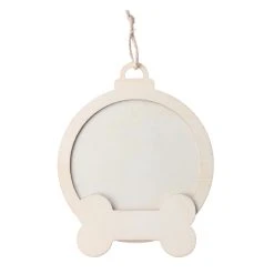 Best deal 🥰 5" DIY Unfinished Wood Round Bone Ornament by Michaels 🛒