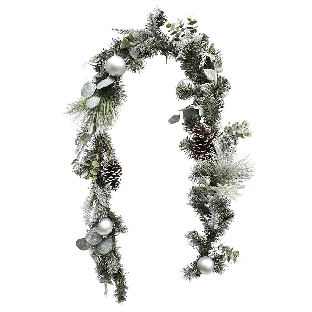 Best deal 🥰 6ft. Silver Ornament Pine Garland by Ashland® ⌛ 4 Best deal 🥰 6ft. Silver Ornament Pine Garland by Ashland® ⌛ - Image 2
