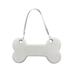 Best Sale 🔔 Christmas 4" White Ceramic Bone D.I.Y. Ornament by Michaels 😉