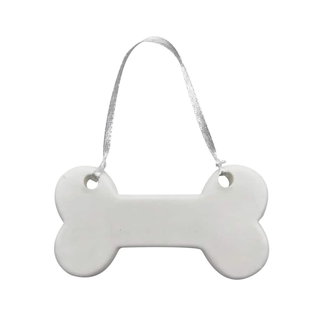 Best Sale 🔔 Christmas 4" White Ceramic Bone D.I.Y. Ornament by Michaels 😉 3 Best Sale 🔔 Christmas 4" White Ceramic Bone D.I.Y. Ornament by Michaels 😉