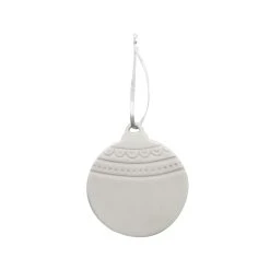 Deals ⌛ 3.5" Ceramic Round Lace D.I.Y. Ornament by Michaels 🔥