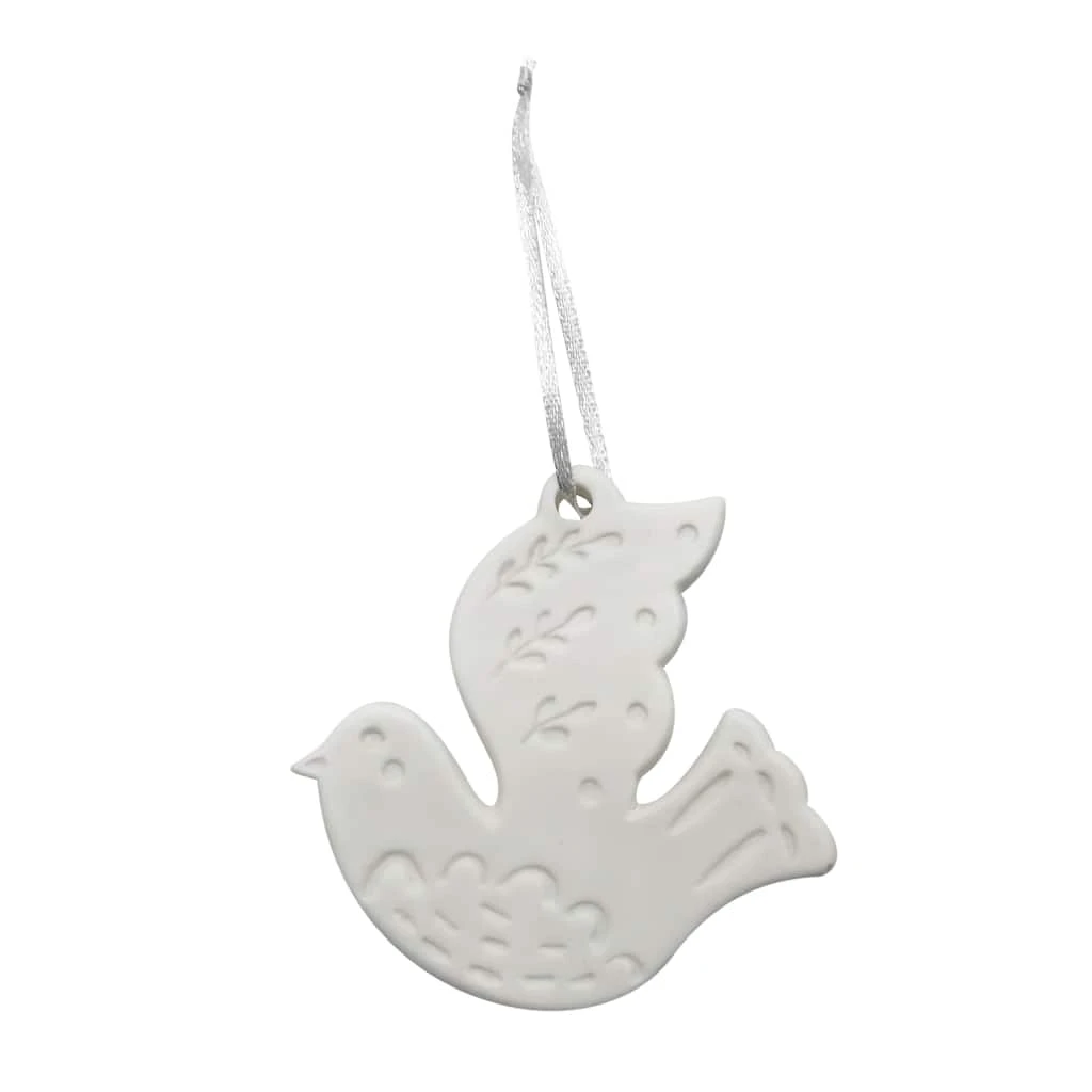 Buy π 4" DIY Unfinished Ceramic Dove Ornament by Michaels β 3 Buy π 4" DIY Unfinished Ceramic Dove Ornament by Michaels β
