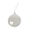 Promo 🔔 4" Unfinished Ceramic Round Heart Ornament by Michaels ❤️ -Ashlandty Shop 10674628 1