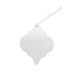 Buy ✨ 4" Unfinished Ceramic Tile Ornament by Michaels ❤️