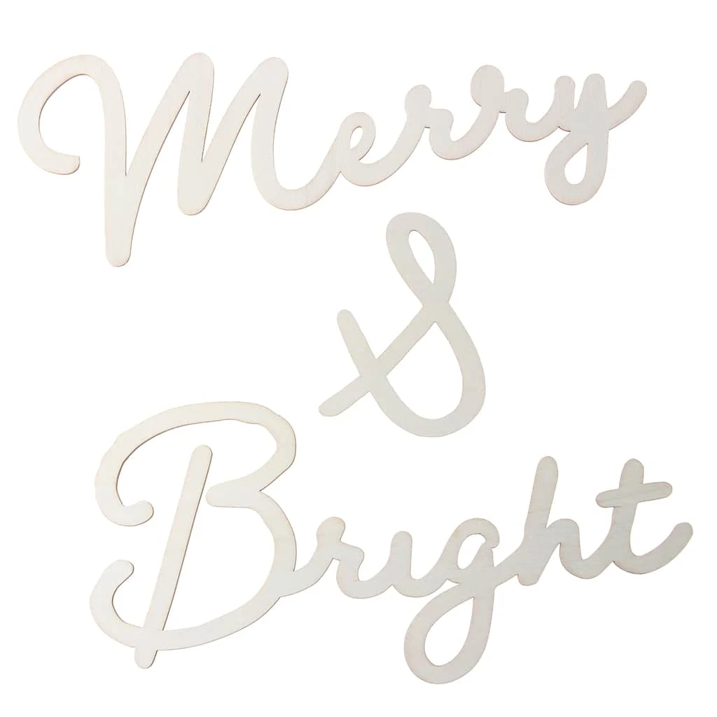 Promo ✔️ Christmas Wood Merry & Bright D.I.Y. Words by Michaels ✨ 3 Promo ✔️ Christmas Wood Merry & Bright D.I.Y. Words by Michaels ✨