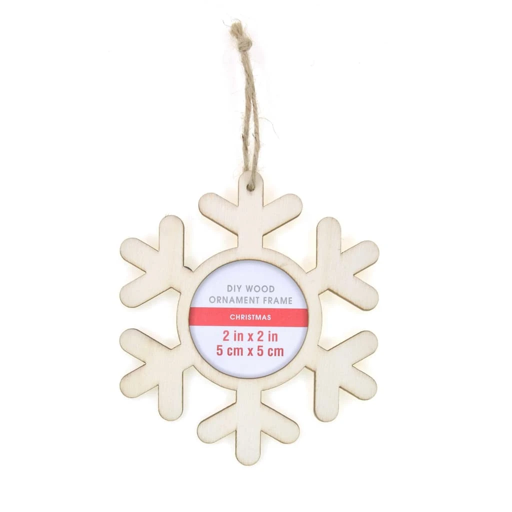 Brand new ❤️ DIY Snowflake Wood Ornament Frame by Michaels ✨ 3 Brand new ❤️ DIY Snowflake Wood Ornament Frame by Michaels ✨