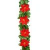 Brand new ⌛ 6ft. Red Velvet Poinsettia & Berry Chain Garland by Ashland® ⌛ -Ashlandty Shop 10674682 1