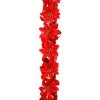 Deals ✔️ 6ft. Red Satin Poinsettia Chain Garland by Ashland® 😉 -Ashlandty Shop 10674689 1