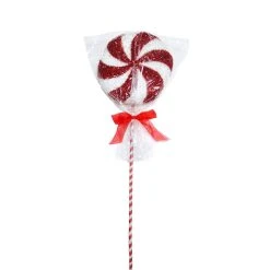 Hot Sale 🔥 Red & White Swirl Lollipop Stem by Ashland® 🔥 -Ashlandty Shop 10674726 3