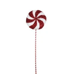 Hot Sale 🔥 Red & White Swirl Lollipop Stem by Ashland® 🔥 -Ashlandty Shop 10674726 4
