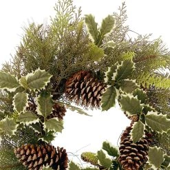 Coupon 🎁 24" Holly & Pinecone Wreath by Ashland® 😉 -Ashlandty Shop 10674823 2