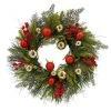 Hot Sale 🔥 24" Red & Gold Ornament, Mixed Pine & Berry Wreath by Ashland® ⭐ -Ashlandty Shop 10674829 1