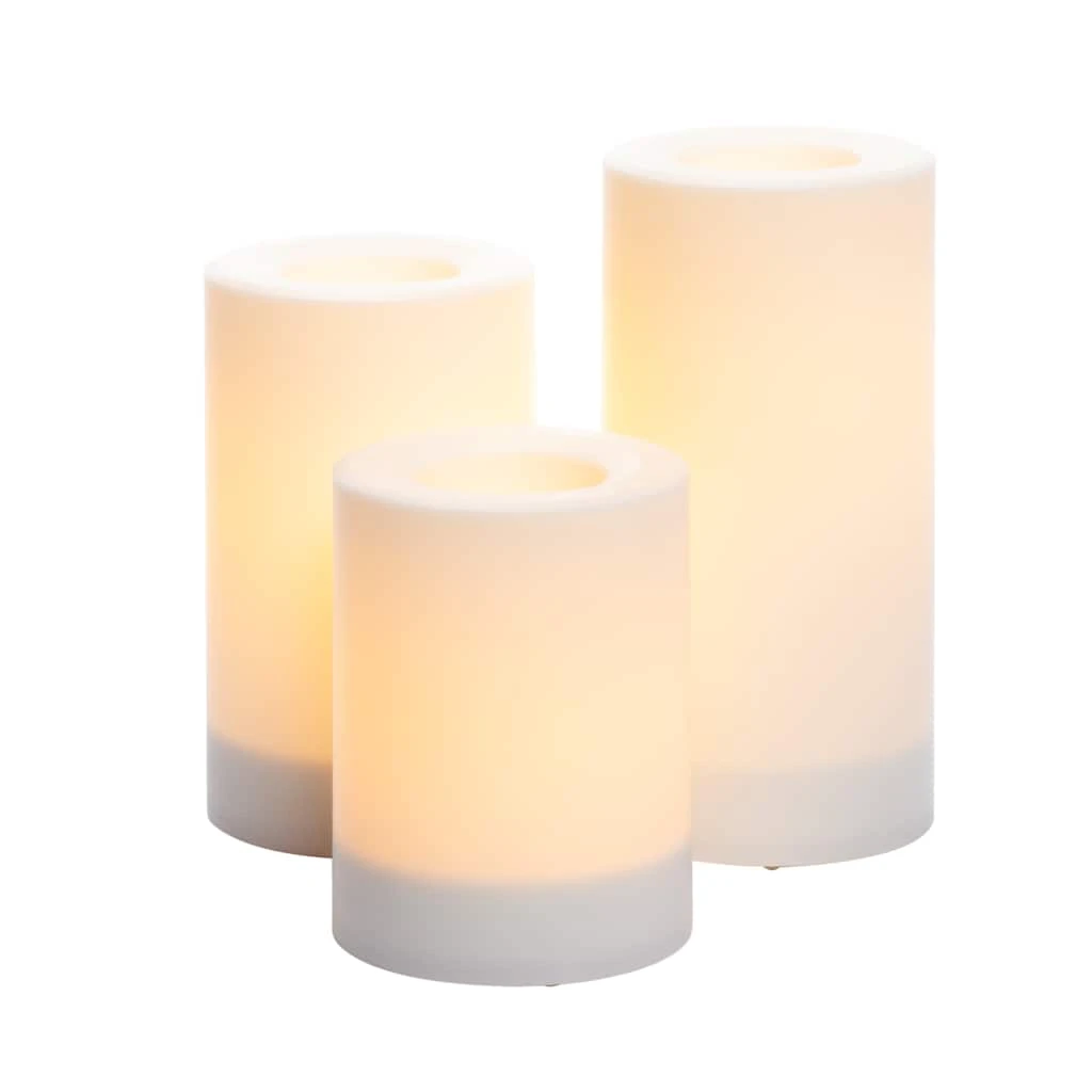Brand new โค๏ธ 6 Packs: 3 ct. (18 total) White LED Pillar Candles by Ashland® ๐ 6 Brand new โค๏ธ 6 Packs: 3 ct. (18 total) White LED Pillar Candles by Ashland® ๐ - Image 4