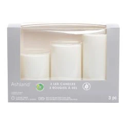Brand new โค๏ธ 6 Packs: 3 ct. (18 total) White LED Pillar Candles by Ashland® ๐ 15 Brand new โค๏ธ 6 Packs: 3 ct. (18 total) White LED Pillar Candles by Ashland® ๐ -Ashlandty Shop 10674909 6 1
