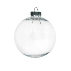 Cheap 😀 Christmas 4" Clear Plastic Ball Ornament by Michaels 👍