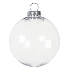 Cheapest 🥰 Christmas 4.5" Clear Plastic Disc Ornament by Michaels 💯
