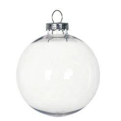 Outlet ✔️ Christmas 5" Clear Plastic Ball Ornament by Michaels ⌛