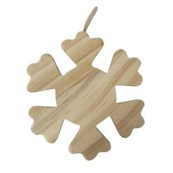 Wholesale 🔥 4.5" Unfinished Wood Snowflake Ornament by Michaels 👍