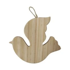 Hot Sale 👍 4.5" Unfinished Wood Dove Ornament by Michaels ✨