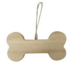 Deals ❤️ 5" Unfinished Wood 🤩 Dog Bone Ornament by Michaels ✨