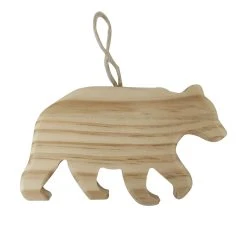 New ⌛ 5" Unfinished Wood Bear Ornament by Michaels 🎁