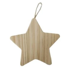 Outlet ⭐ 4" Unfinished Wood Star Ornament by Michaels ⌛