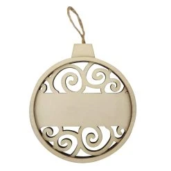 Top 10 ⌛ 4.5" Unfinished Wood Round Swirl Ornament by Michaels ✨