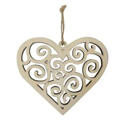 Best deal ✔️ 4.5" Unfinished Wood Heart Swirl Ornament by Michaels 🤩