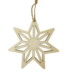 Outlet 👏 4.5" Unfinished Wooden Starburst Ornament by Michaels ⭐