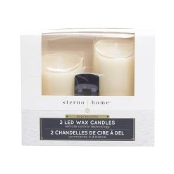 Cheap ❤️ Sterno Home™ Cream LED Wax Pillar Candles, 2ct. by Ashland ✔️ -Ashlandty Shop 10675028 4