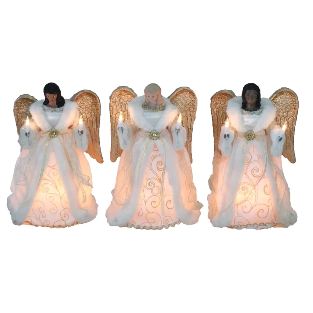 Discount ✔️ Assorted 12" Gold & White Angel Lighted Tree Topper by Ashland® 🔥 4 Discount ✔️ Assorted 12" Gold & White Angel Lighted Tree Topper by Ashland® 🔥 - Image 2