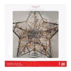 Promo ✔️ 11" Lighted Grapevine Star Tree Topper by Ashland® 💯