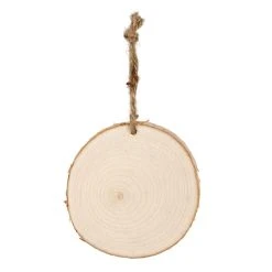 Brand new 👏 4" Unfinished Birch Round Ornament by Michaels 🧨