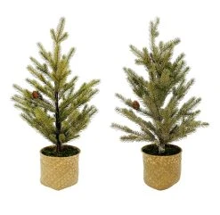 New ✨ 24" Pinecone Tree in Natural Basket by Ashland® ⭐