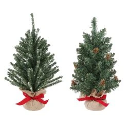 Wholesale β¨ Assorted 16" Artificial Christmas Tree with Burlap Base by Ashland® π₯