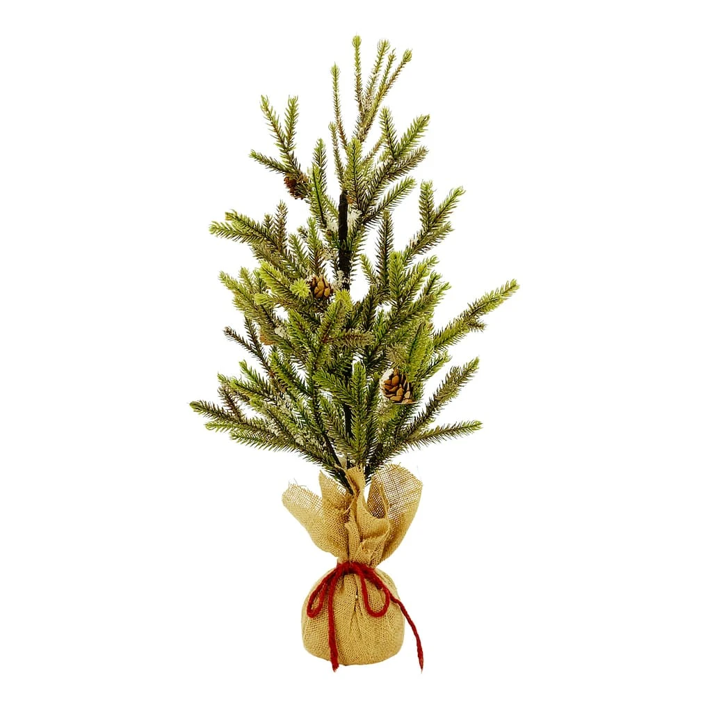 Brand new 🧨 24" Pine Tree with Pinecones in Burlap Bag by Ashland® 😀 3 Brand new 🧨 24" Pine Tree with Pinecones in Burlap Bag by Ashland® 😀