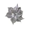 Budget 😍 Silver Glitter Poinsettia Clip by Ashland® 😀 -Ashlandty Shop 10675750 1