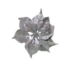 Budget 😍 Silver Glitter Poinsettia Clip by Ashland® 😀