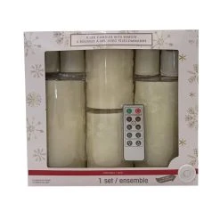 Wholesale ❤️ White Snowflake LED Candle Set by Ashland® 🌟 -Ashlandty Shop 10675802 4