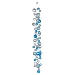 Outlet ✨ 6ft. Blue & Silver Ball Ornament Garland by Ashland® ⌛ -Ashlandty Shop 10675931 2