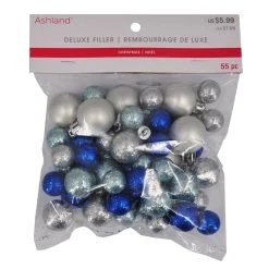 Outlet ⭐ Glittery Blue & Silver Decorative Ball Filler by Ashland® ⌛ -Ashlandty Shop 10675974 2